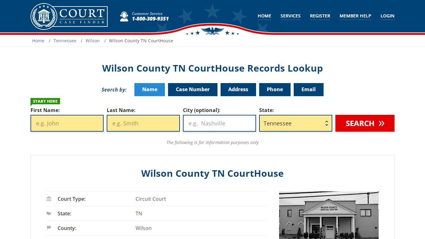 Wilson County TN CourtHouse Records | Lebanon, Wilson County, TN Court ...