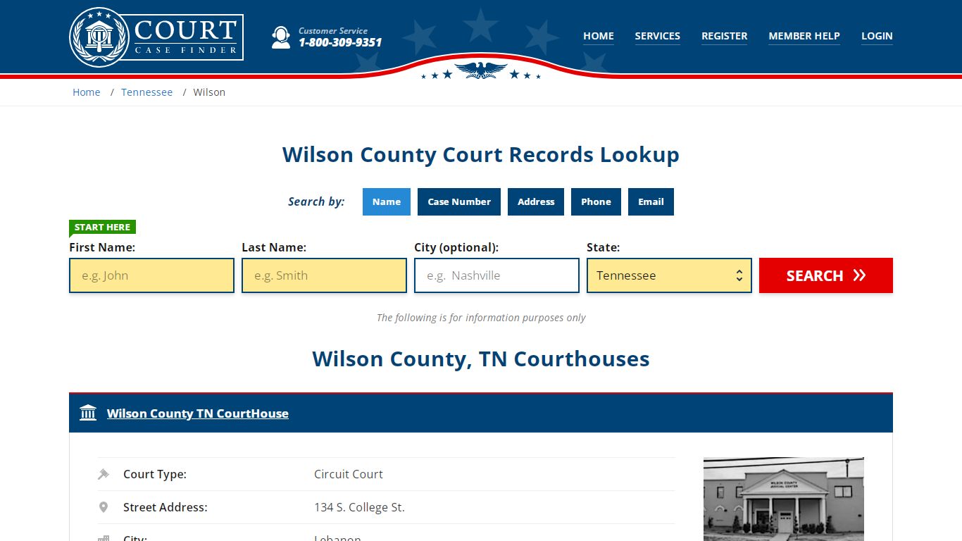 Wilson County Court Records | TN Case Lookup